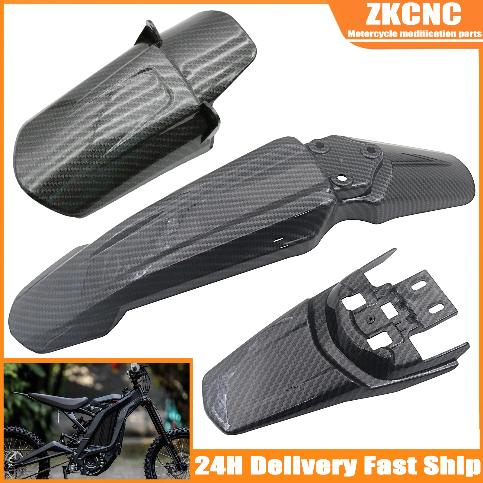 Bike Light Front Rear - 오토바이 프론트 리어 휠 머드 가드
