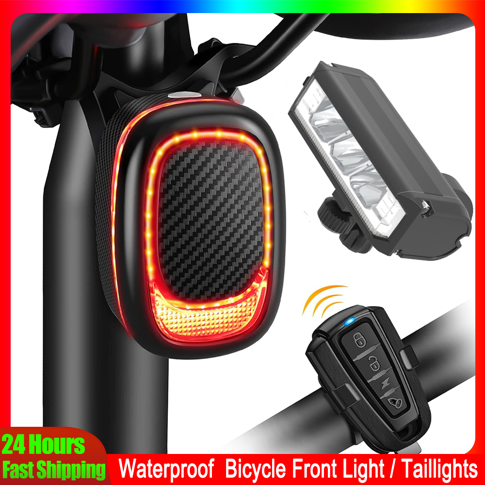 Bike Light Front Rear - Elecpow A6Pro 자전거 미등 알람 및