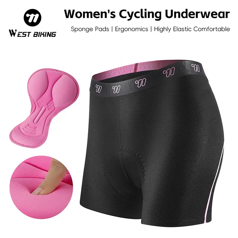 Cycling Shorts For Commute - WEST BIKING 여성용 사이클링 속옷, 패드