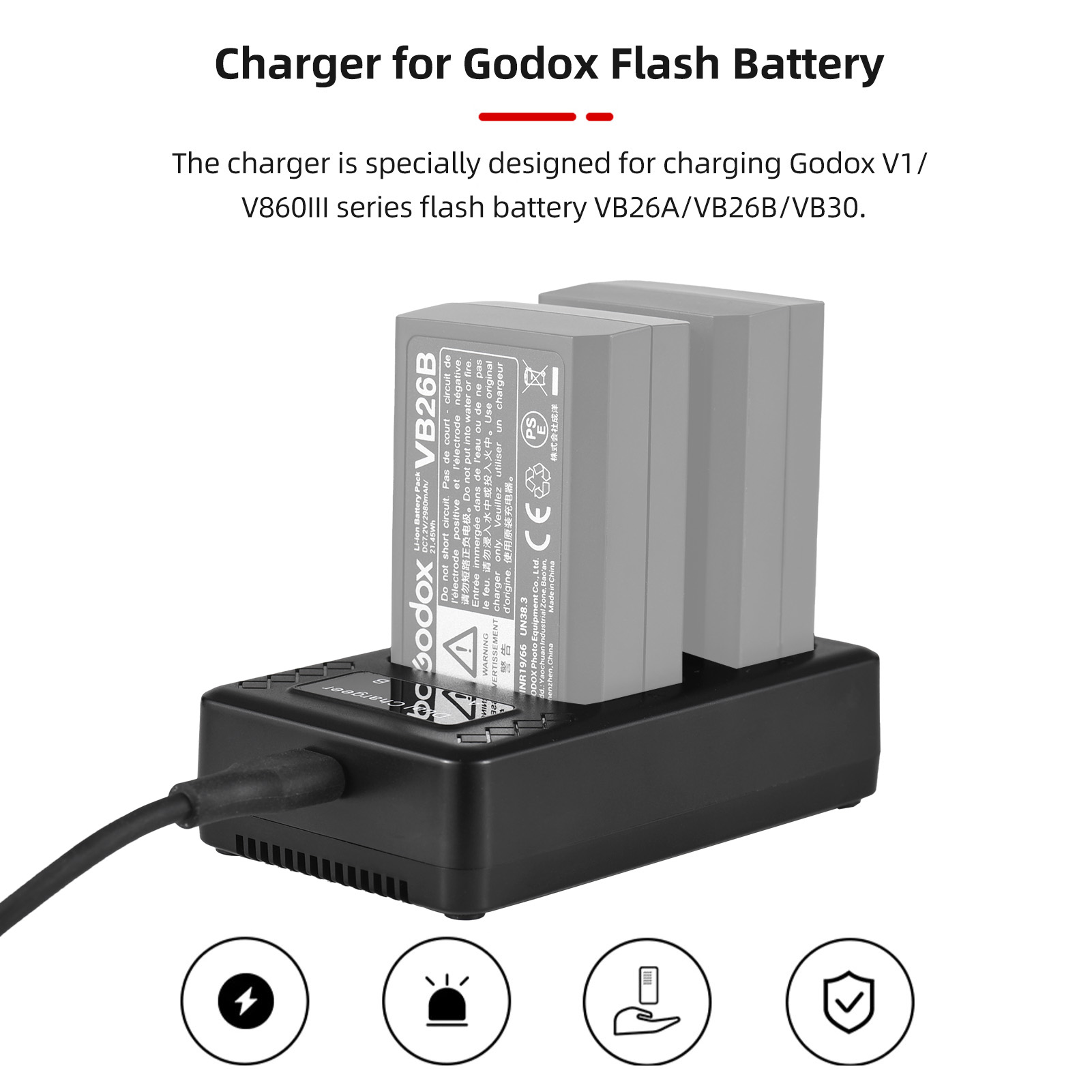 Godox V1/V860III 시리즈 플래시 배터리 V - Usb Charger Dynamo 리뷰 및 가격
