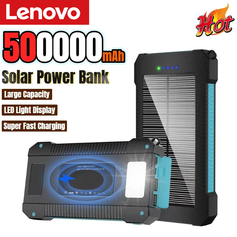 레노버 500000mAh 태양광 보조베터리 대용량 초고 - Usb Charger Dynamo 리뷰 및 가격