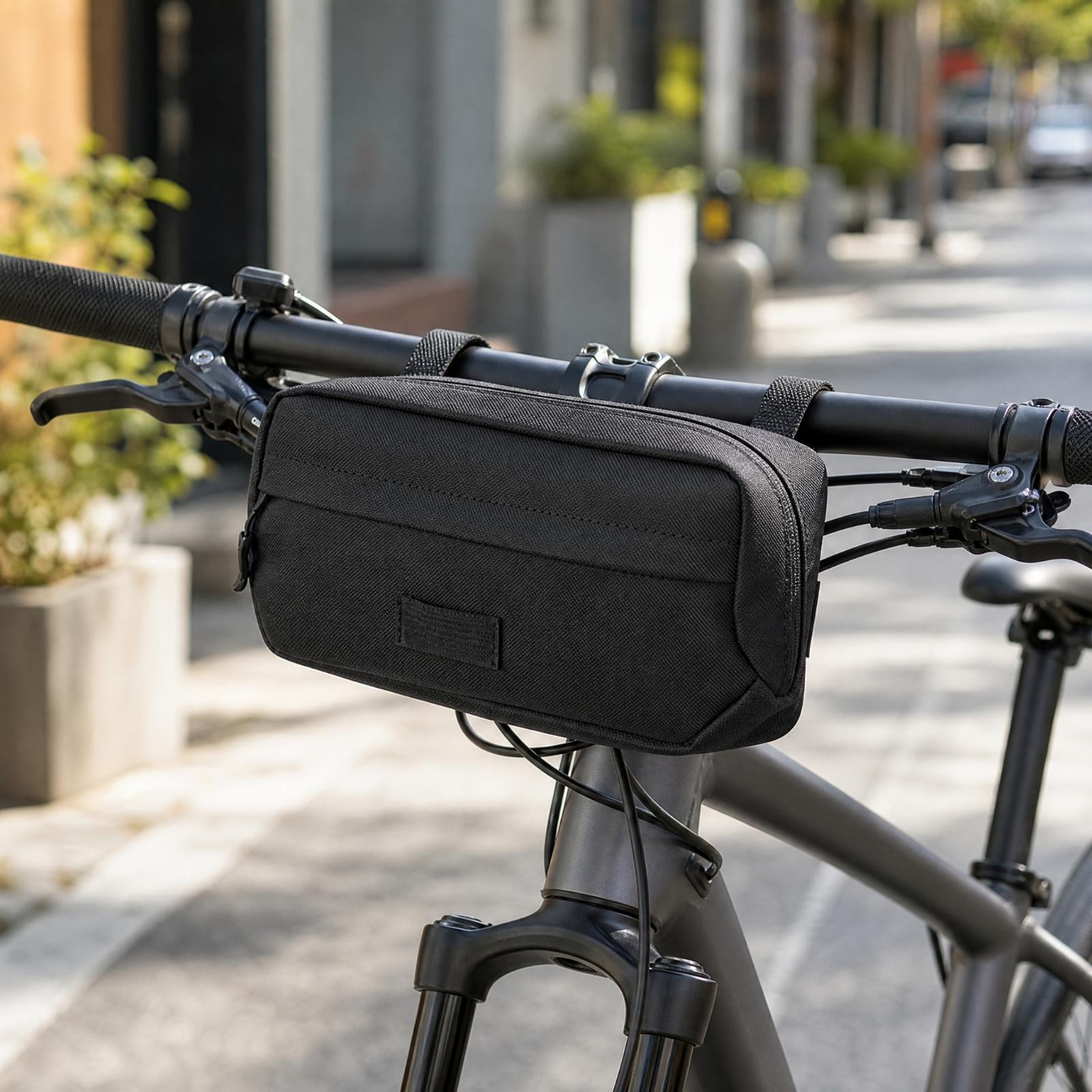 자전거용 허리띠가 달린 컴팩트한 핸들바 파우치, 블랙  - Cycling Commute Essentials 리뷰 및 가격